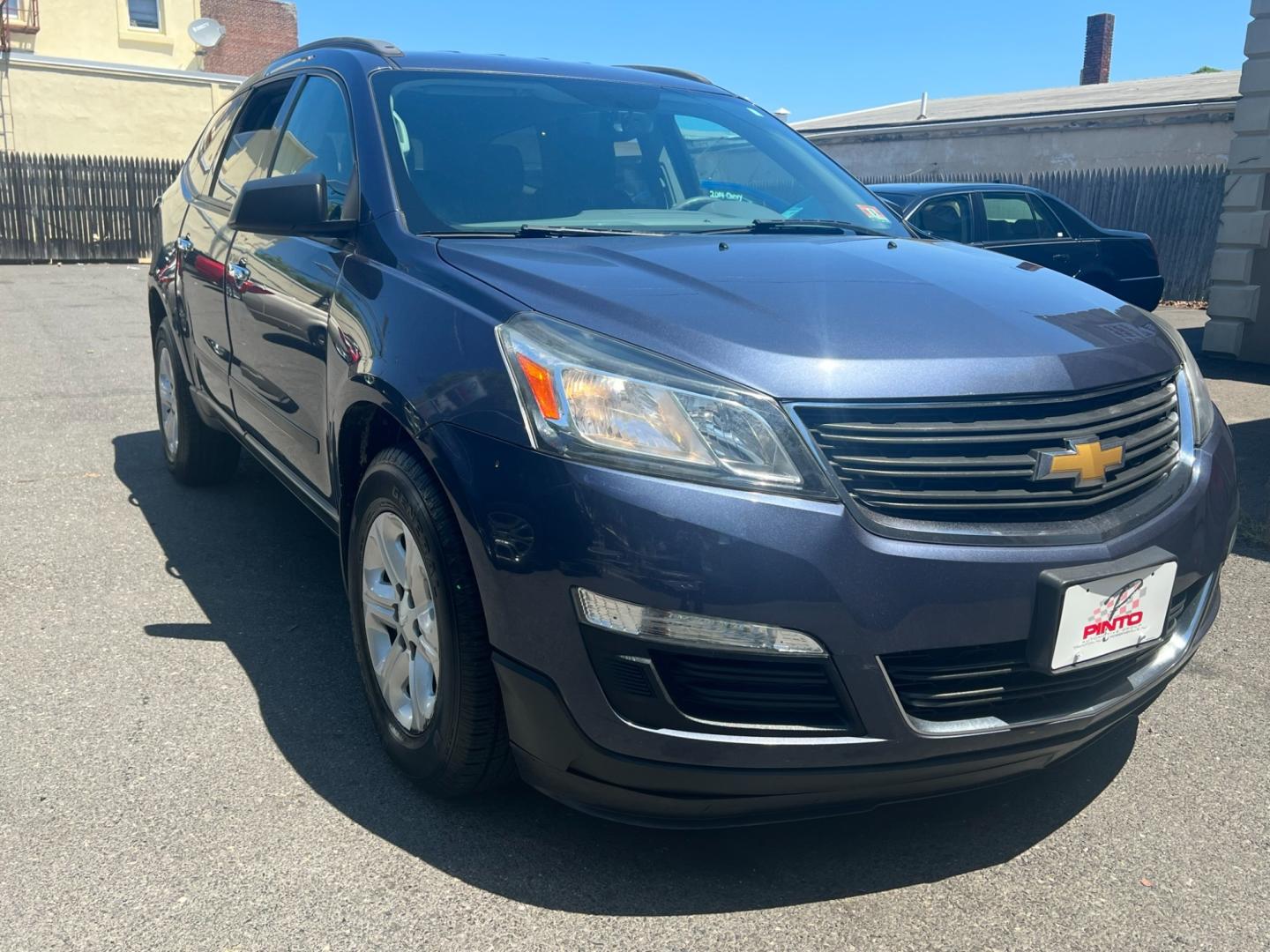 2013 Blue /gray Chevrolet Traverse (1GNKRFED4DJ) , located at 1018 Brunswick Ave, Trenton, NJ, 08638, (609) 989-0900, 40.240086, -74.748085 - Photo#3